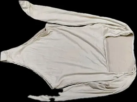 Body manga larga cuello alto
